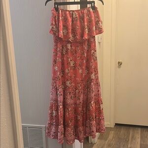Floral Off-Shoulder Maxi Dress